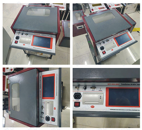 GDYJ-502A 80kV Transformer Oil BDV Tester ขายให้บัลแกเรีย